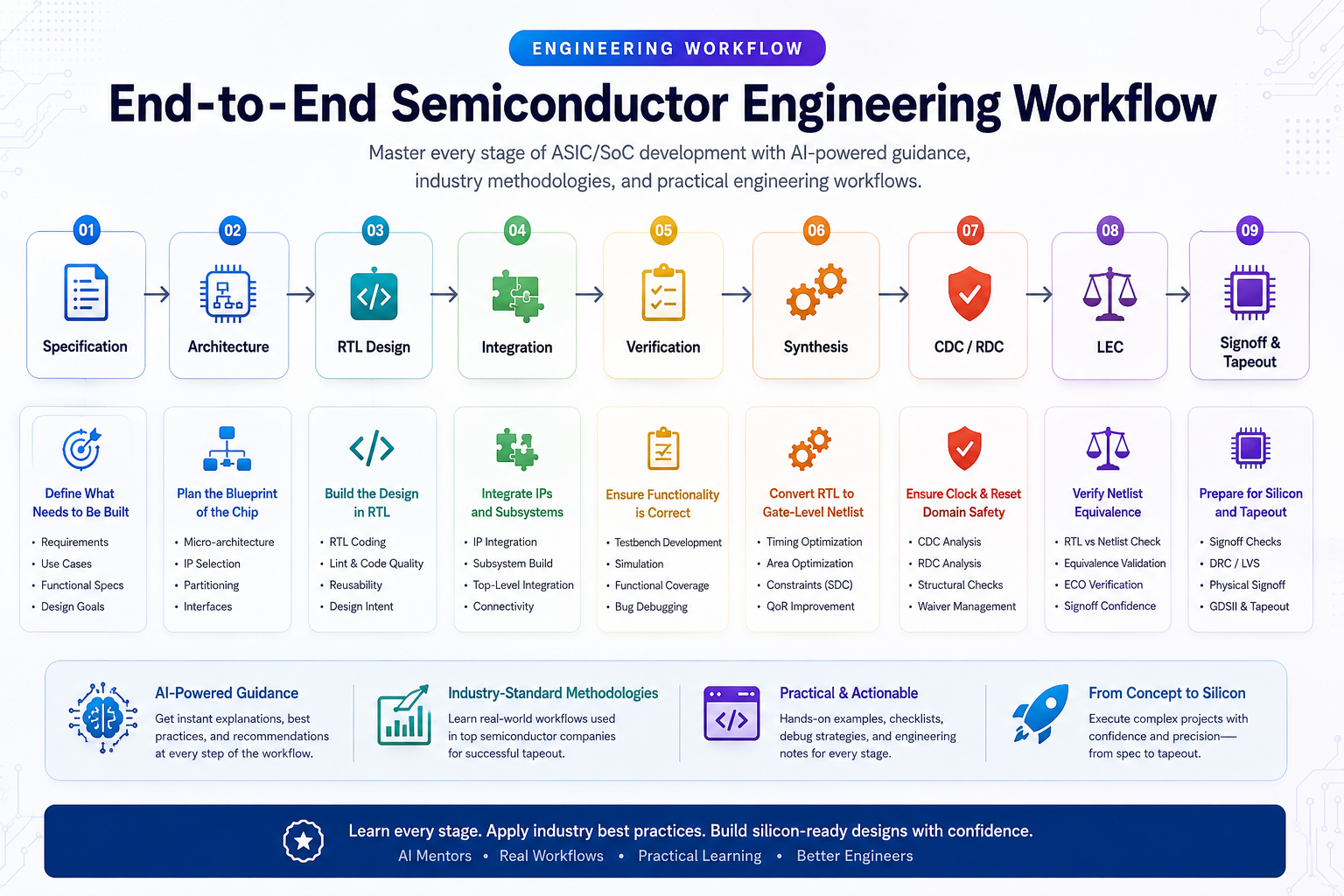 Semiconductor engineering workflow AI visualization